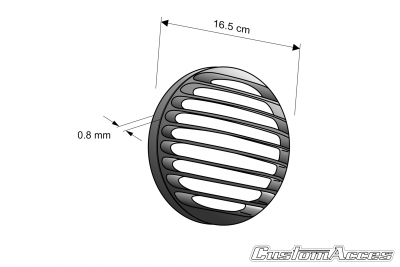 Custom Acces Max Grille de lampe Harley Davidson