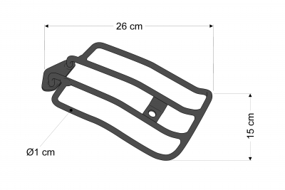 Custom Acces Passagier Rack Nomada Harley Davidson