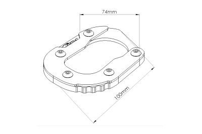 largissement de bquille Puig BMW G 310 GS