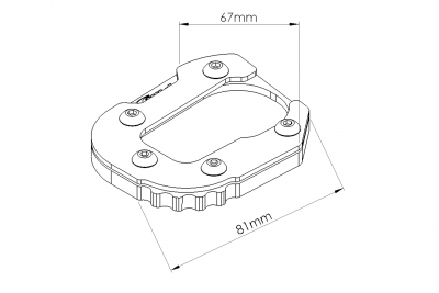 Extensin de caballete Puig BMW F 750 GS