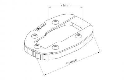 Puig stand widening Ducati Multistrada Multistrada 1200