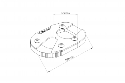 Extensin de pata de cabra Puig Yamaha MT-09