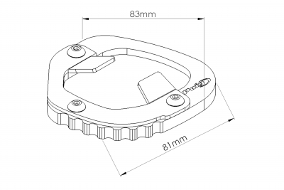 Extensin de caballete Puig Yamaha Tnr 700