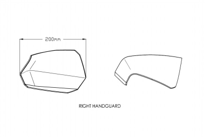 Puig hand guard maxiscooter set Kawasaki J300