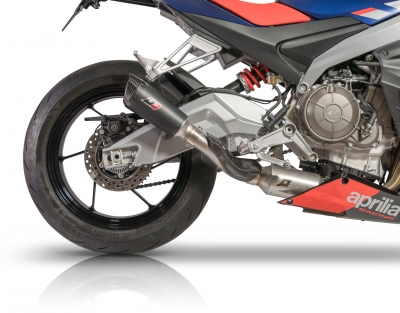 Scarico QD Gunshot black sistema completo Aprilia Tuono 660