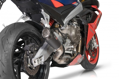 Scarico QD Gunshot black sistema completo Aprilia Tuono 660