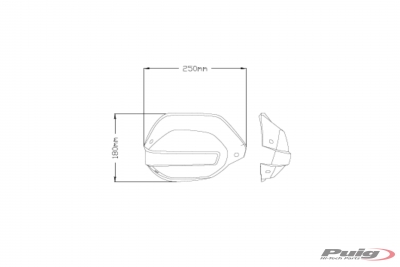 Puig handguard extension set Triumph Tiger 850 Sport