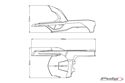 Cubre rueda trasero Puig BMW F 900 R