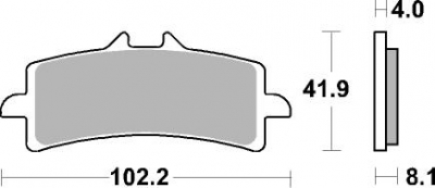 AP Racing Bremsbelge SFP Ducati Diavel