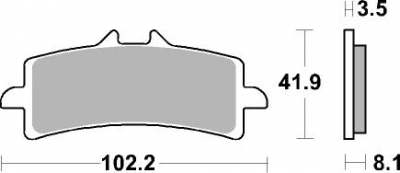 AP Racing pastillas de freno SFP Ducati Hypermotard 1100