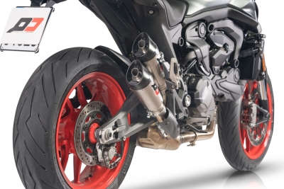 Exhaust QD Twin Titan Gunshot Ducati Monster 937