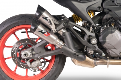 Auspuff QD Twin Titan Gunshot Ducati Monster 937