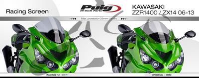 Puig Racingscheibe Kawasaki ZZR 1400