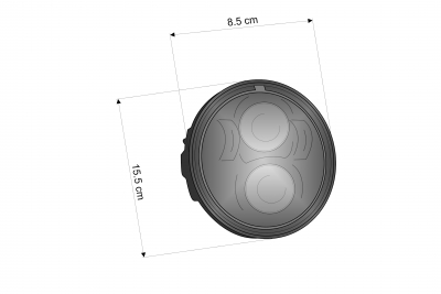 Custom Acces Koplamp Ovni Harley Davidson Sportster 1200 Nightster