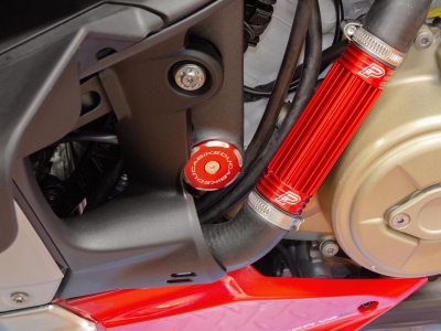Ducabike frame caps set below Ducati Streetfighter V4