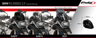 Puig Racing Vindruta BMW R 1200 GS