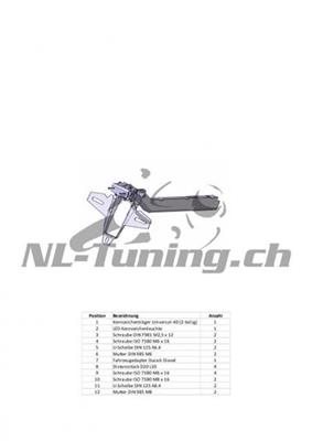 Hllare fr registreringsskylt Ducati Diavel