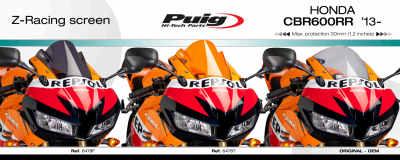 Bulle Racing Puig CBR 600 RR
