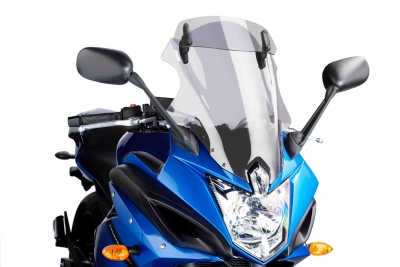Puig touring windshield with visor attachment Yamaha XJ6 Diversion F