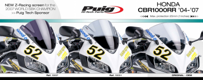 Pare-brise Puig Racing Honda CBR 1000 RR