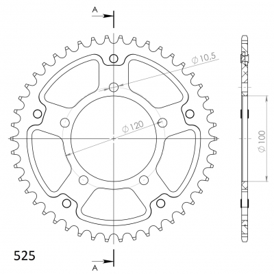 Supersprox Stealth sprocket Ducati 848