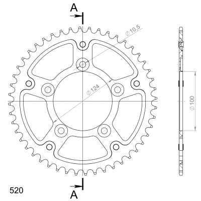 Supersprox Stealth sprocket Ducati Monster 937