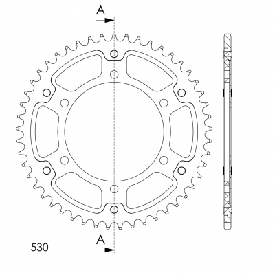 Pin Supersprox Stealth Yamaha FZ6