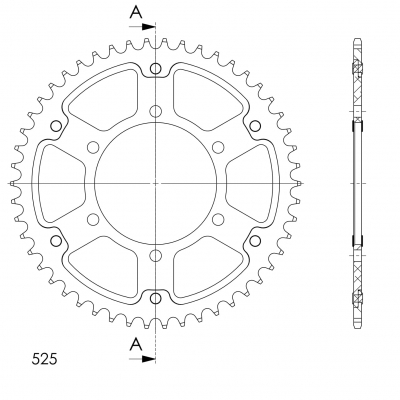 Supersprox Stealth sprocket Ducati Hypermotard 939