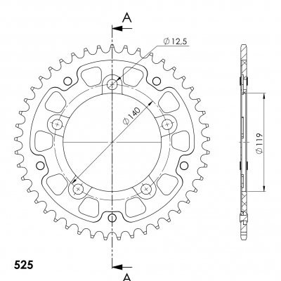 Supersprox Stealth sprocket Ducati Panigale 1299