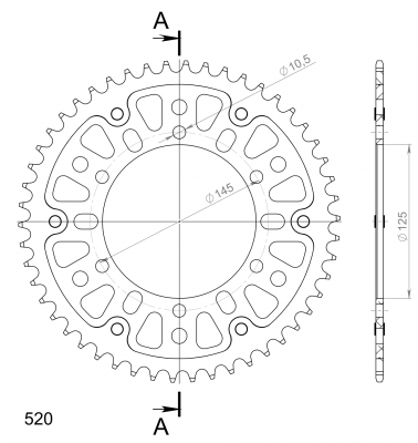 Supersprox Stealth sprocket Yamaha XT660Z Tnr