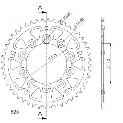 Supersprox Stealth sprocket Honda CB 650 F