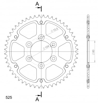 Supersprox Stealth sprocket Ducati Panigale V4 R