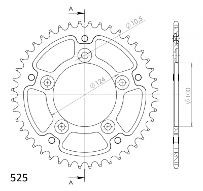 Supersprox Stealth couronne Ducati 749/999