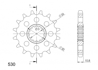 Supersprox sprocket Yamaha YZF R1