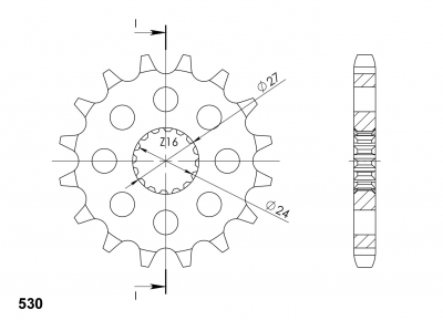 Supersprox sprocket Suzuki B-King