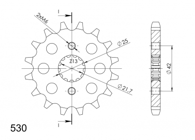 Supersprox sprocket Suzuki GSX 1400