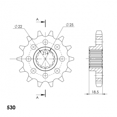 Supersprox sprocket Ducati 1098