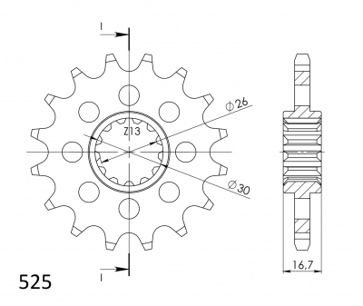 Supersprox sprocket Honda CBR 650 F