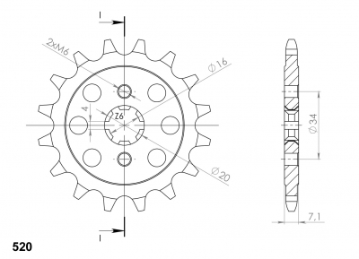 Supersprox sprocket KTM Duke 125