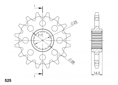 Supersprox sprocket KTM Adventure 1050