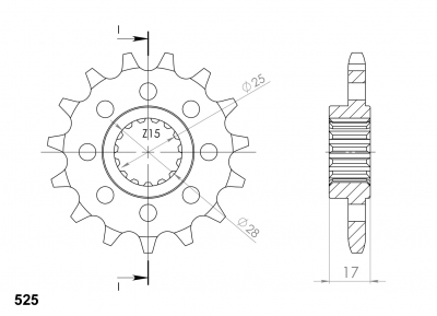 Supersprox sprocket Ducati Panigale 1299