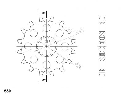 Supersprox sprocket Triumph Tiger Sport