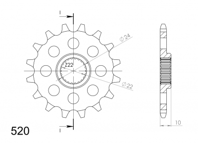 Supersprox sprocket BMW F 650 GS