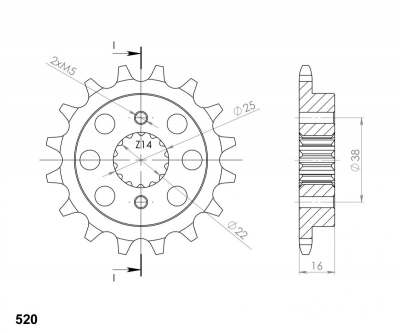 Supersprox sprocket Ducati Monster 800