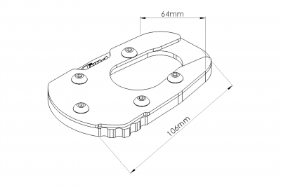 Allargamento dello stand Puig Suzuki GSX-S 1000