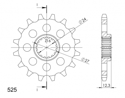 Supersprox sprocket Suzuki GSX-R 1000