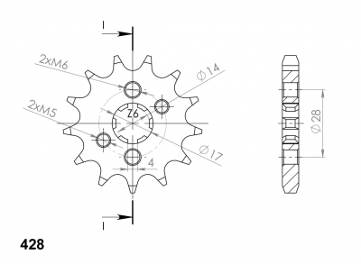 Pin Supersprox Honda CRF 125