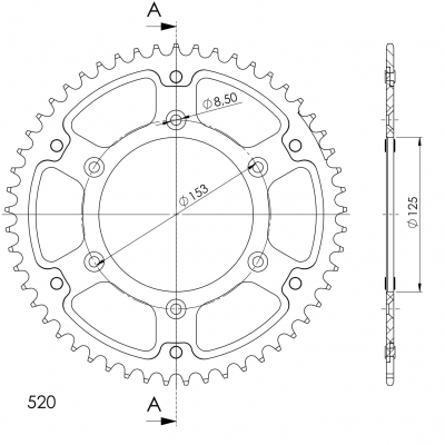 Supersprox Stealth sprocket Honda CRF 450 X