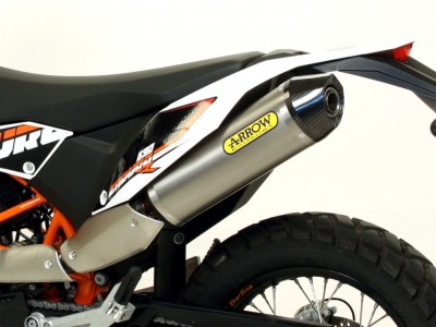 Systme dchappement Arrow Race-Tech complet en carbone KTM SMC / Enduro 690