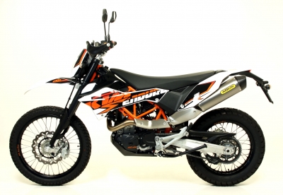 Uitlaat Arrow Race-Tech compleet systeem carbon KTM SMC / Enduro 690